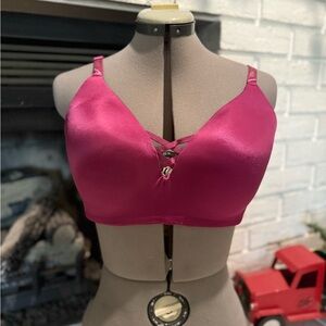bebe Fuchsia Bra with Crisscross Detail Size 38D